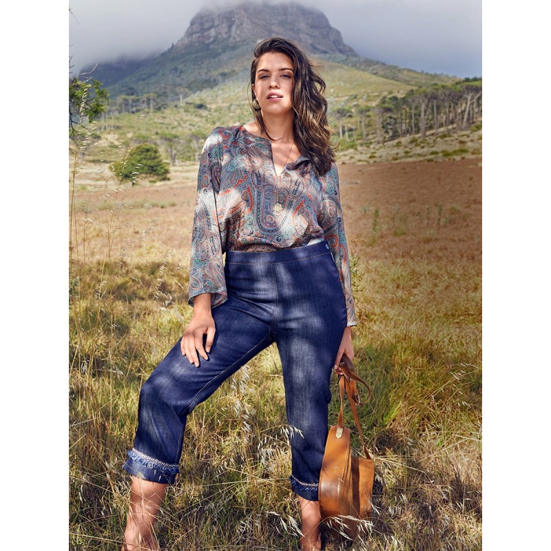 Pattern Skinny jeans 7/8...