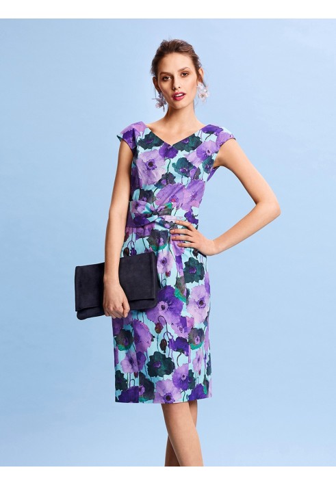 Pattern Sheath dress with a removable shaped belt (Burda 5/2019, pattern number 109 B)