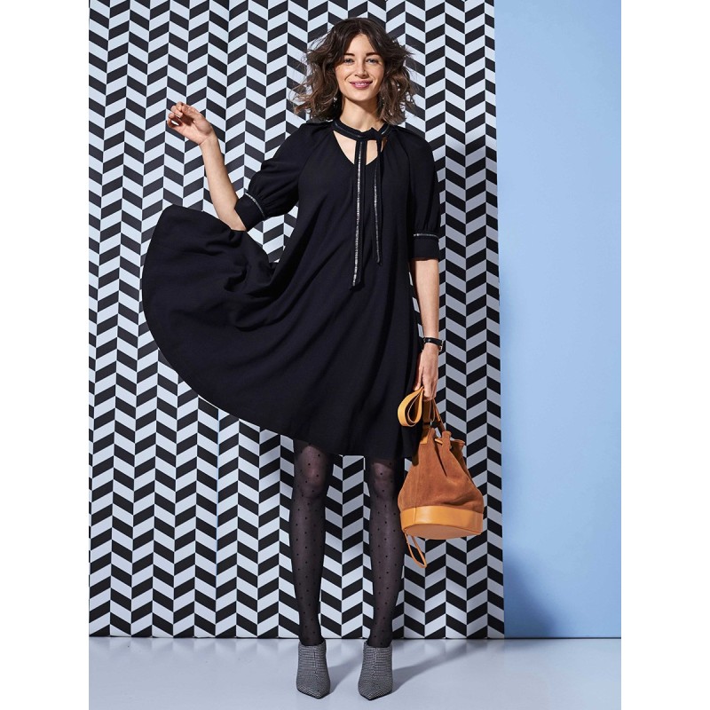 Pattern A-line dress with...