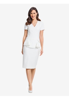 Pattern Dress-sheath with shaped basque (Burda 2/2018, pattern number 6383 A)