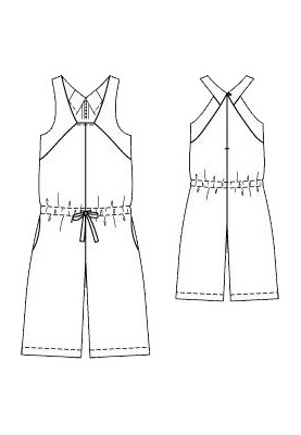 Pattern Short overalls (Burda 7/2015, pattern number 123 A)