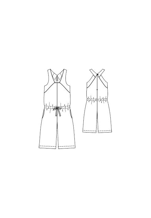 Pattern Short overalls (Burda 7/2015, pattern number 123 A)