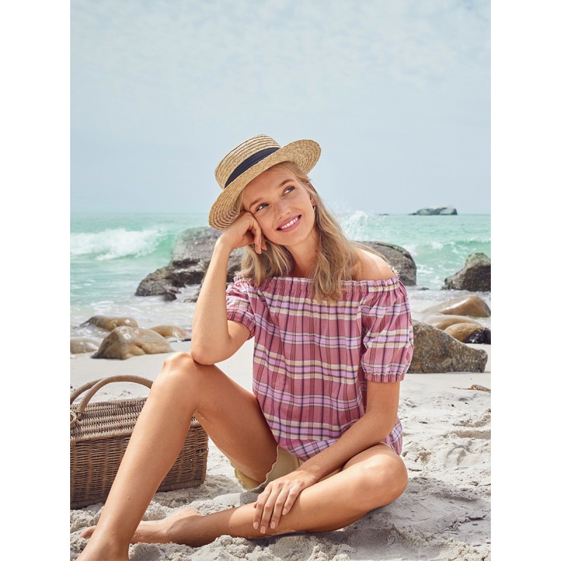 Pattern Straight-cut blouse...