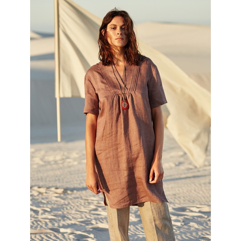 Pattern Mini dress with...