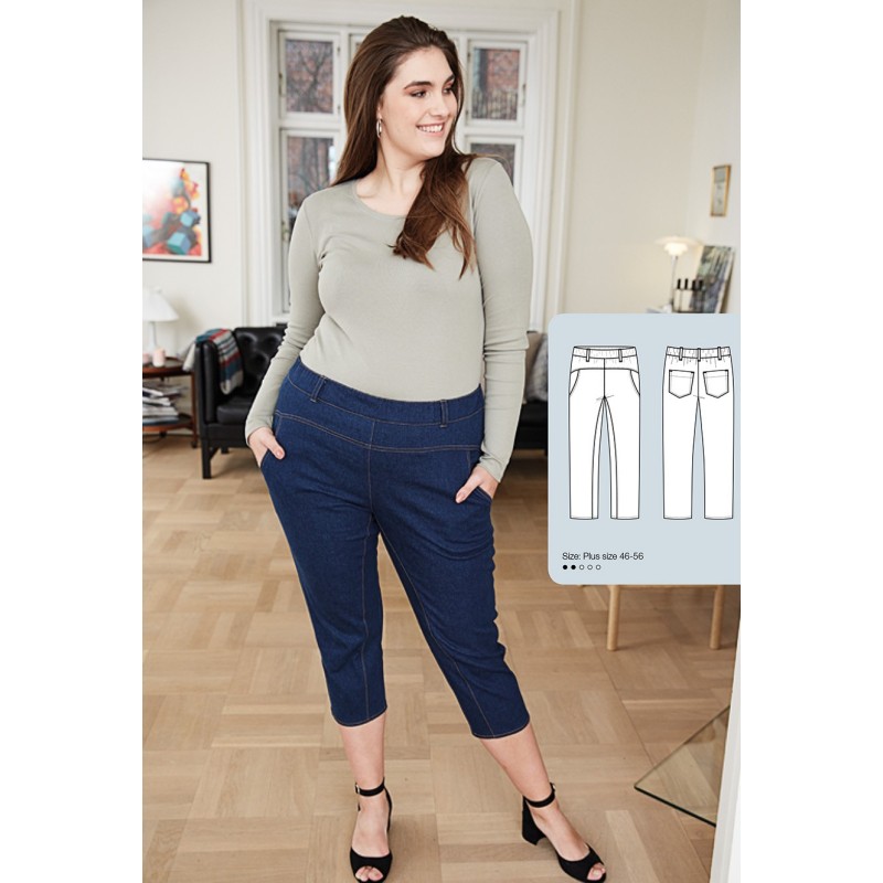 Pattern Denim trousers on...