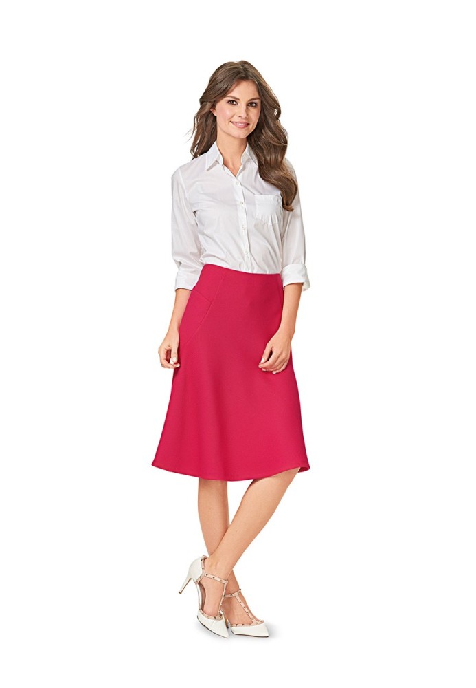 Pattern Flared silhouette skirt with original pockets (Burda 2/2016, pattern number 6572 A)