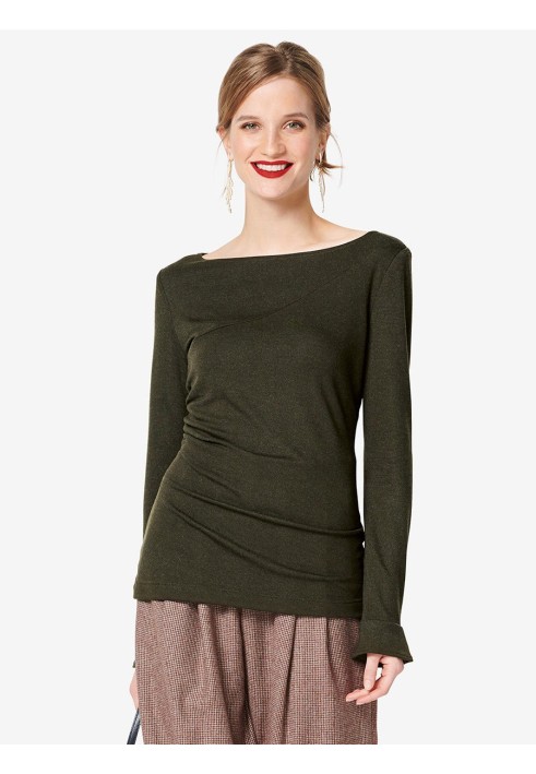 Pattern Narrow-cut pullover with seams (Burda 2/2019, pattern number 6281 B)