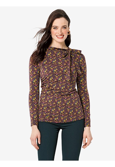 Pattern Narrow-cut pullover with seams (Burda 2/2019, pattern number 6281 B)