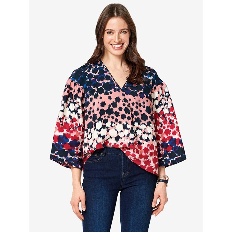 Pattern Wide-cut blouse...