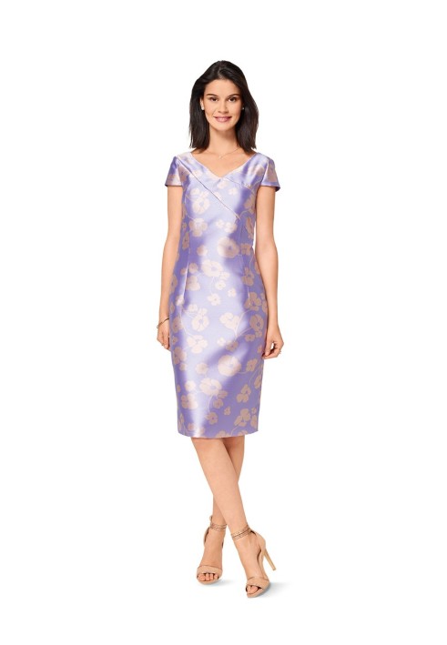 Pattern Sheath dress with relief detail (Burda 1/2017, pattern number 6523 A)