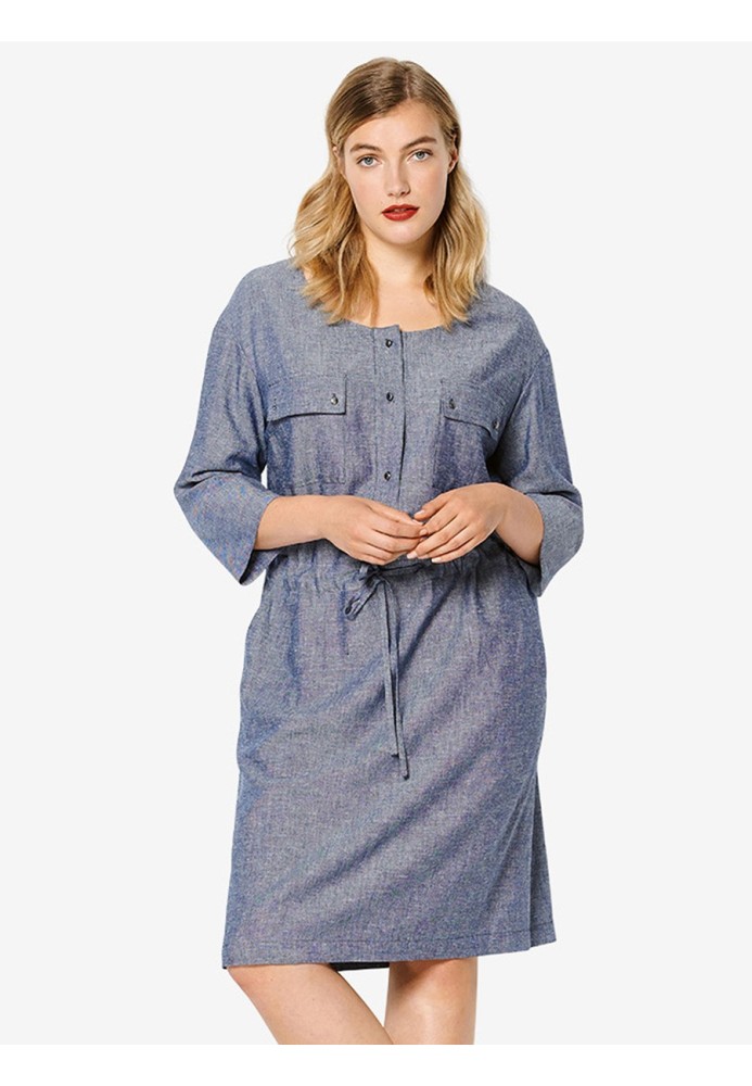 Pattern Shirt dress with round neck (Burda 1/2020, pattern number 6216 A)