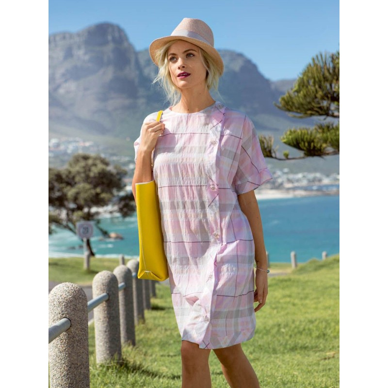 Pattern Dress with kimono...