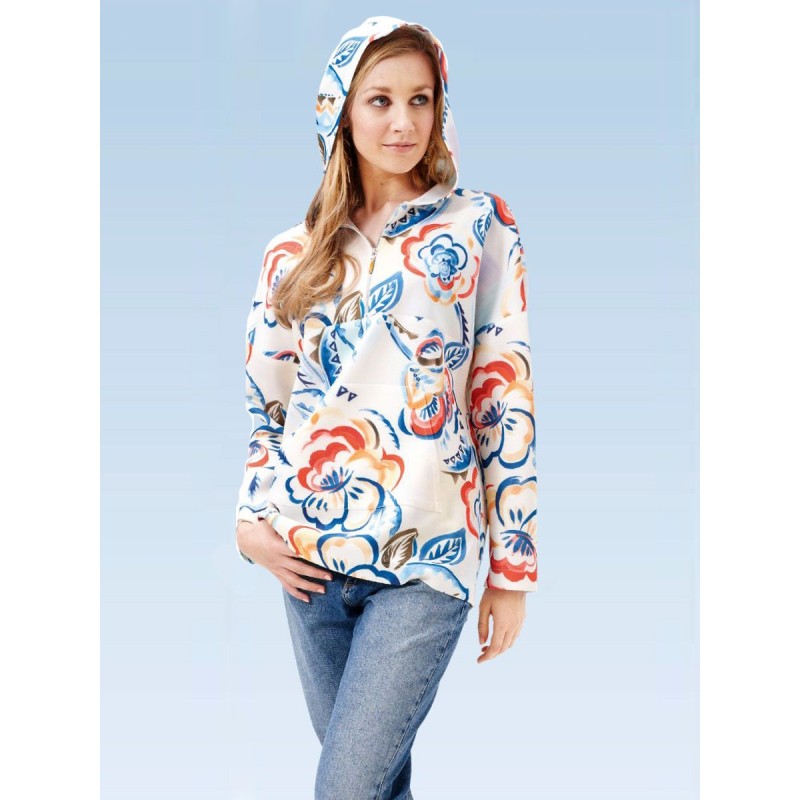 Pattern Anorak with dropped...