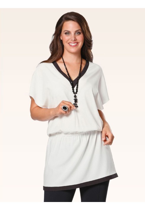 Pattern Tunic with drawstring at the waist (Burda 1/2014, pattern number 6971 A)