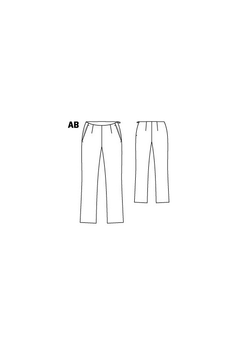 Pattern Straight-cut trousers with side pockets (Burda 5/2012, pattern number 108 B)