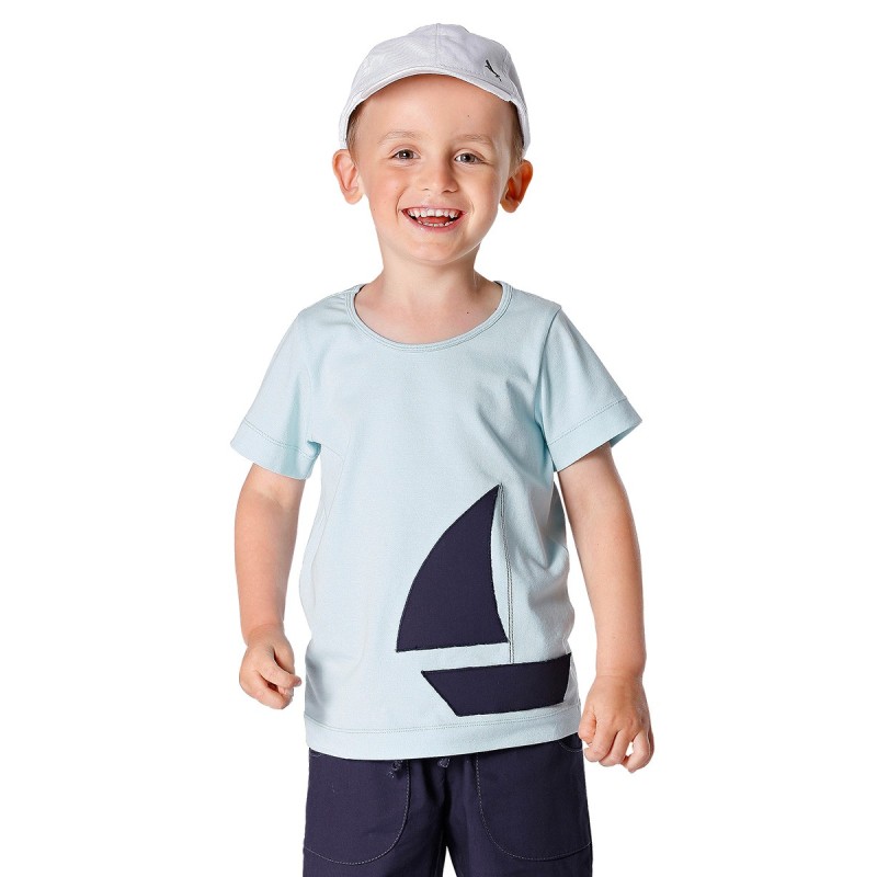 Pattern T-shirt with...