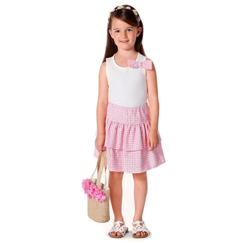 Pattern Skirt of a lush cut...