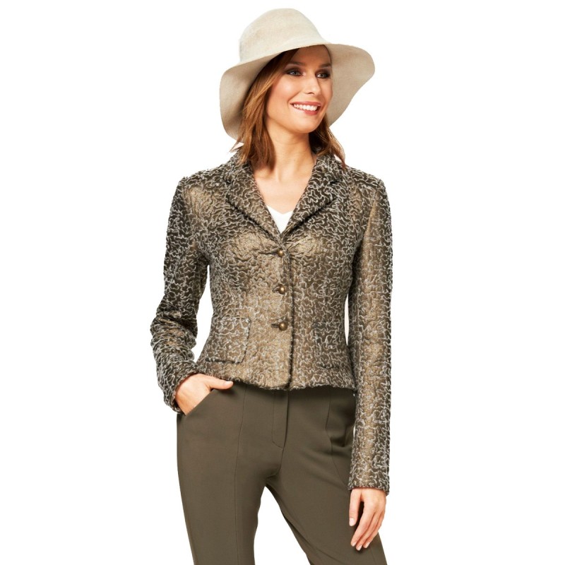 Pattern Knitted jacket in...