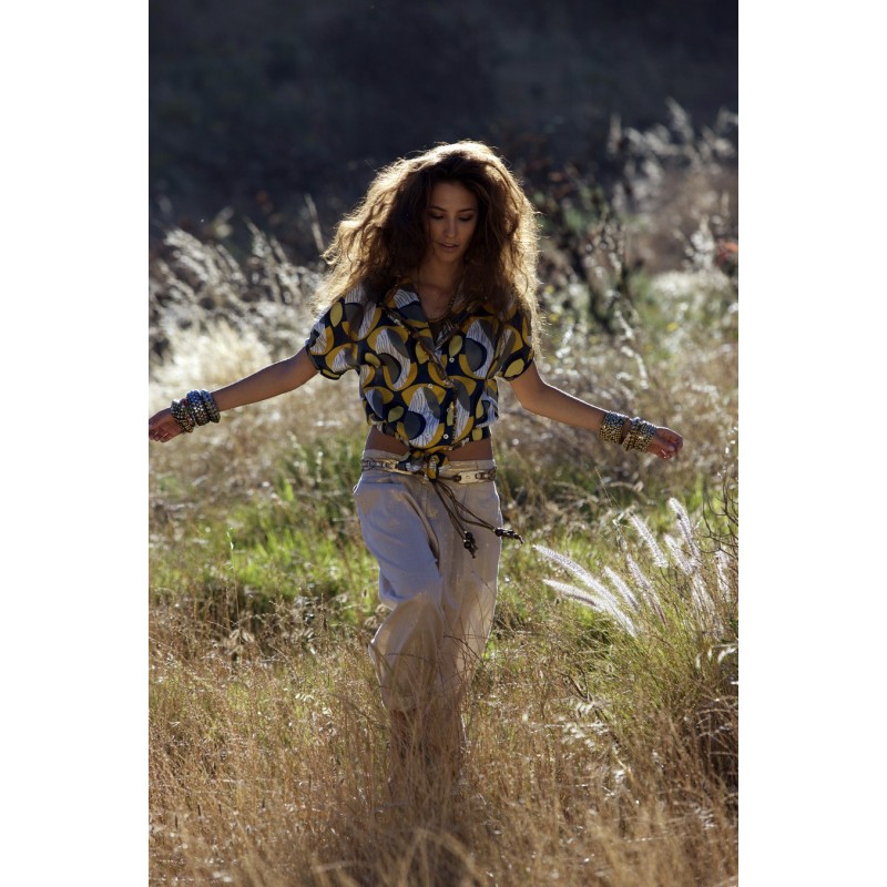 Pattern Blouse with...