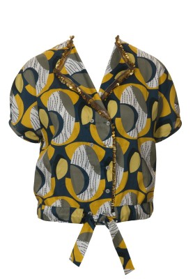 Pattern Blouse with drawstring on the lower edge (Burda 4/2010, pattern number 101)