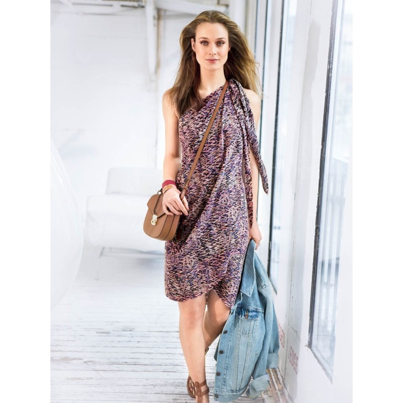 Pattern Bustier dress with...