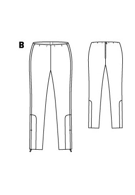 Pattern Pants-pipes (Burda 9/2015, pattern number 114 V)