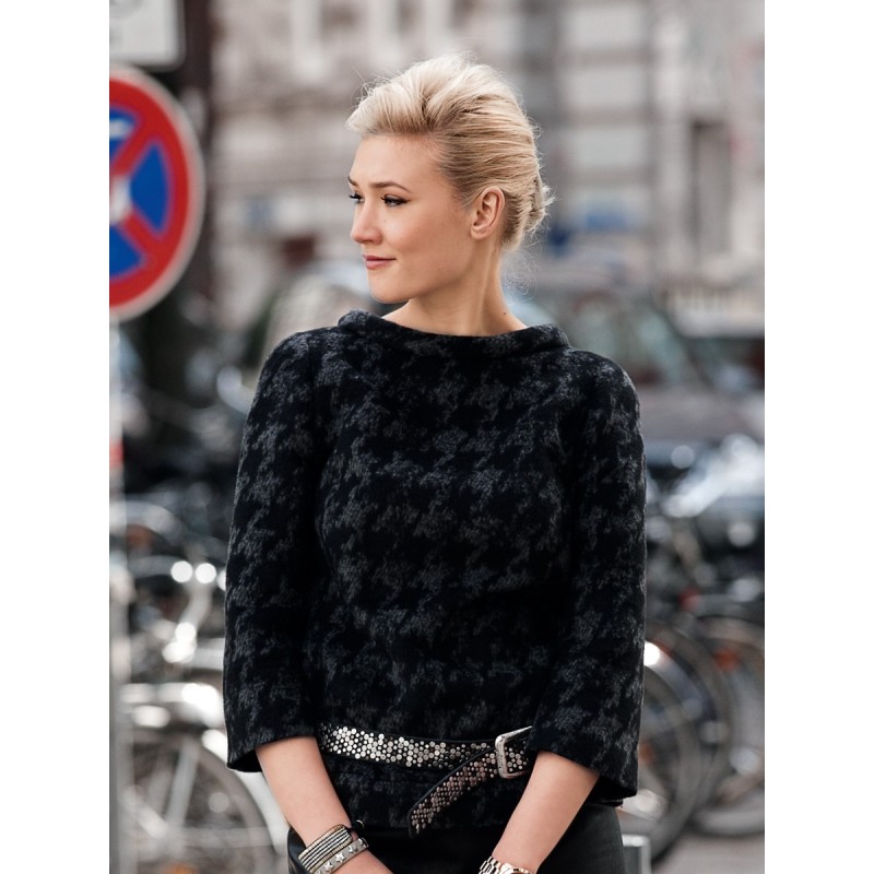 Pattern Pullover with a...