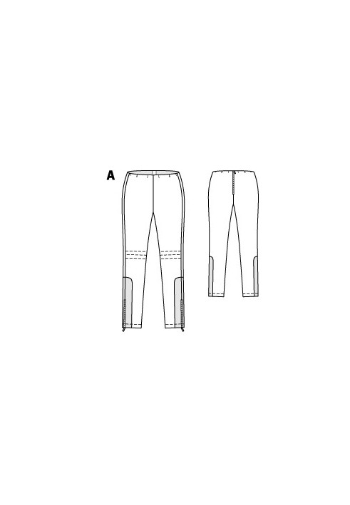 Pattern Narrow biker-style trousers (Burda 9/2015, pattern number 114 A)