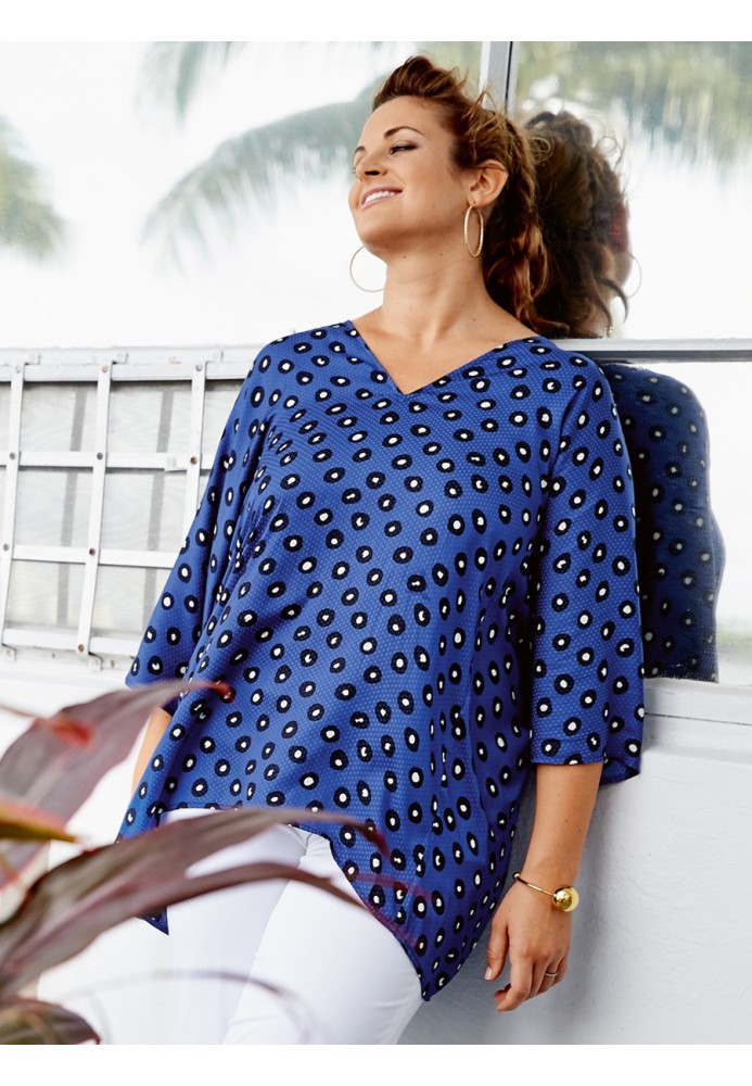 Pattern Tunic wide cut with 3/4 sleeves (Burda 4/2016, pattern number 128 A)