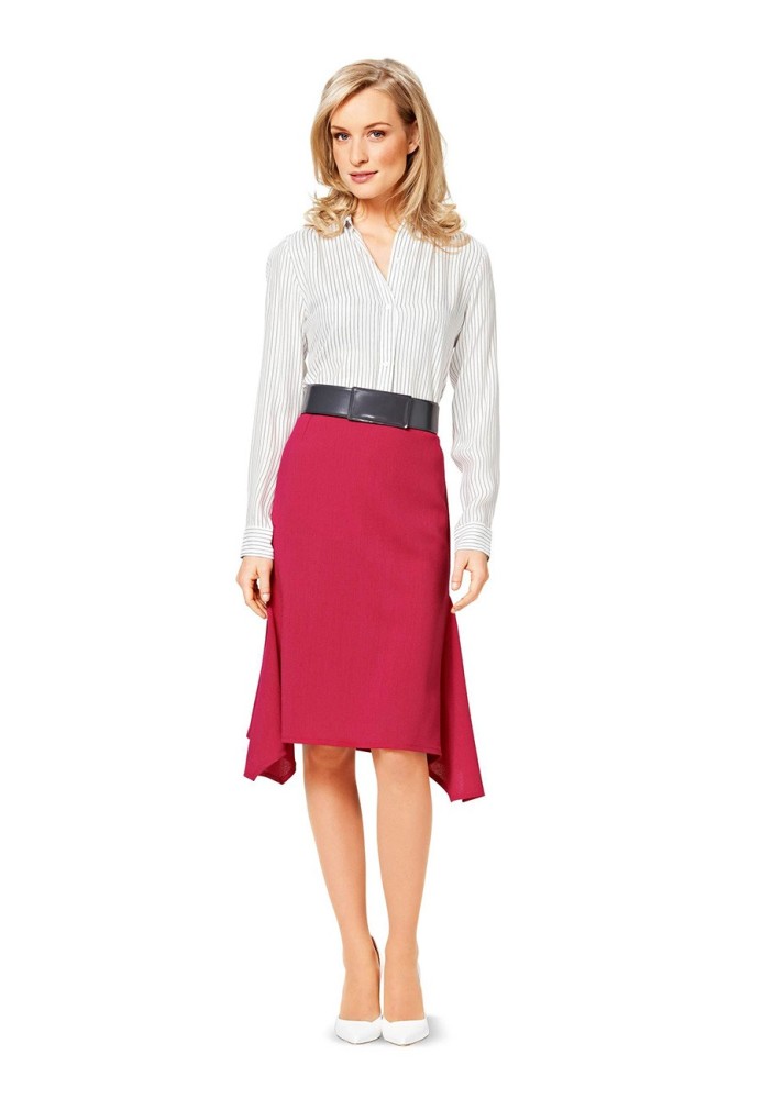 Pattern Pencil skirt with gode wedges (Burda 2/2015, pattern number 6734 A)