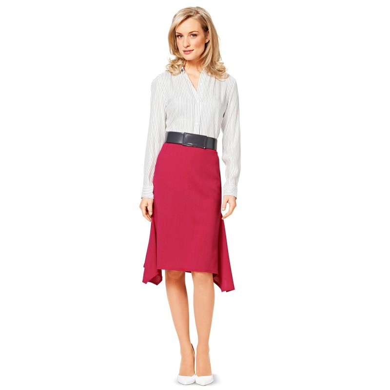 Pattern Pencil skirt with...