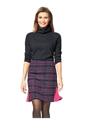 Pattern Pencil skirt with gode wedges (Burda 2/2015, pattern number 6734 A)