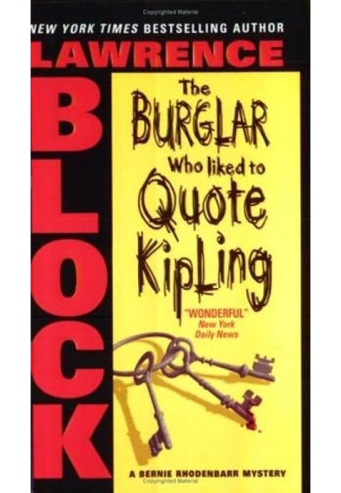 The Burglar Who liked to Quote Kipling