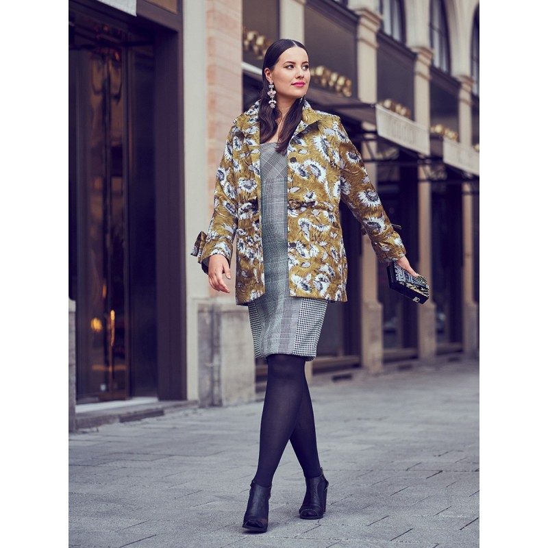 Pattern Straight-cut jacket...