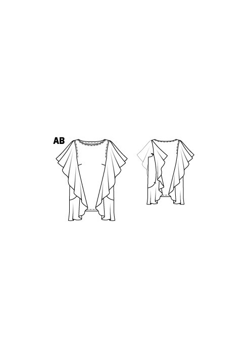 Pattern Straight-cut blouse (Burda 5/2015, pattern number 102 A)