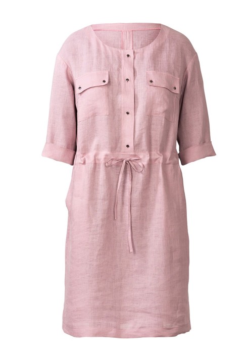 Pattern Straight-cut dress with short sleeves (Burda 2/2019, pattern number 126)