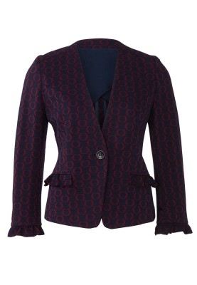 Pattern Slim-fit jacket with narrow lapels (Burda 2/2019, pattern number 6273 B)