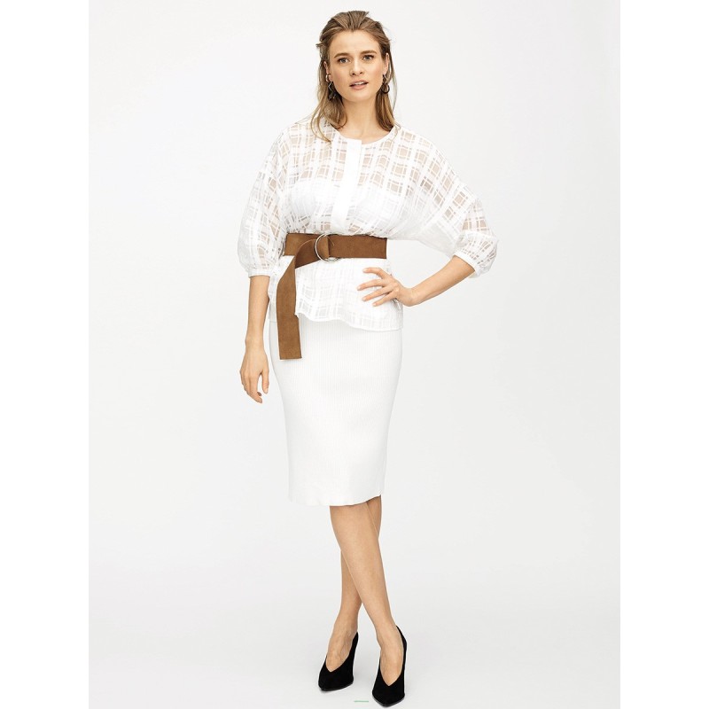 Pattern Loose blouse with...