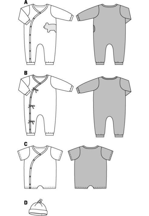 Pattern Dungarees with button fastening (Burda 1/2014, pattern no. 9434 C)