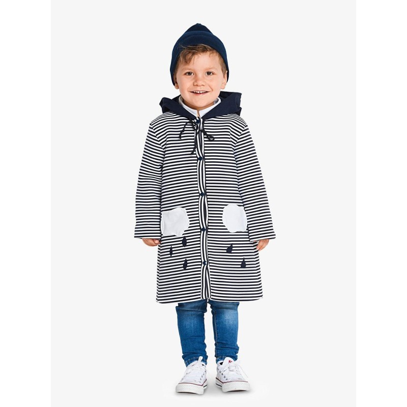 Pattern Coat with hood and...