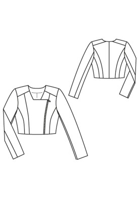 Pattern Waist-length jacket (Burda 12/2015, pattern number 108 A)