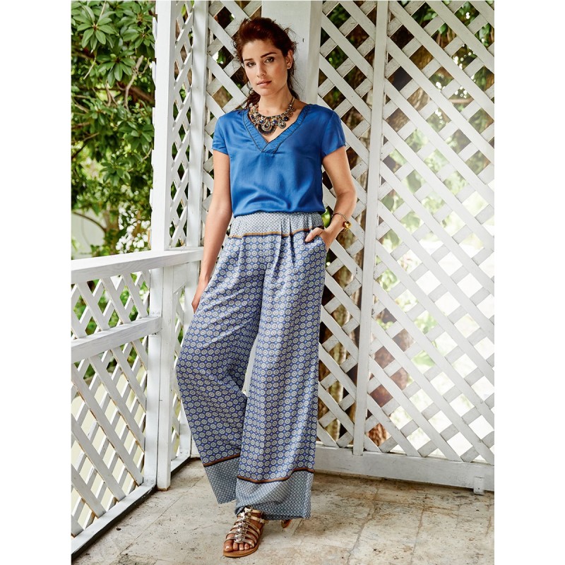 Pattern Extra-wide trousers...