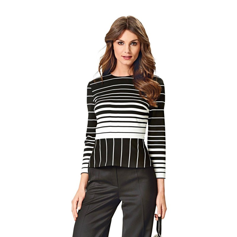 Pattern Pullover with a...