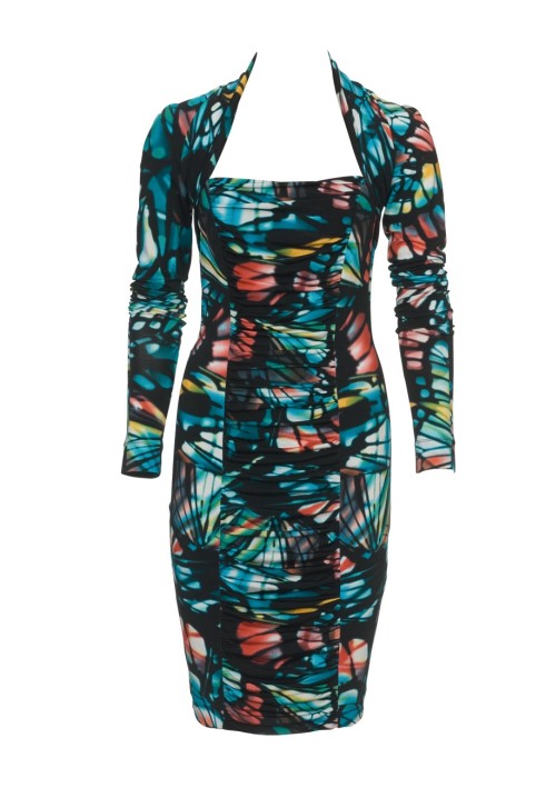 Pattern Dress on the figure with long sleeves (Burda 5/2011, pattern number 106)