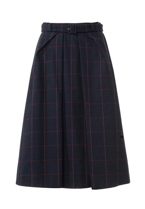 Pattern Flared silhouette skirt with oblique pleats (Burda 2/2019, pattern number 6291 B)