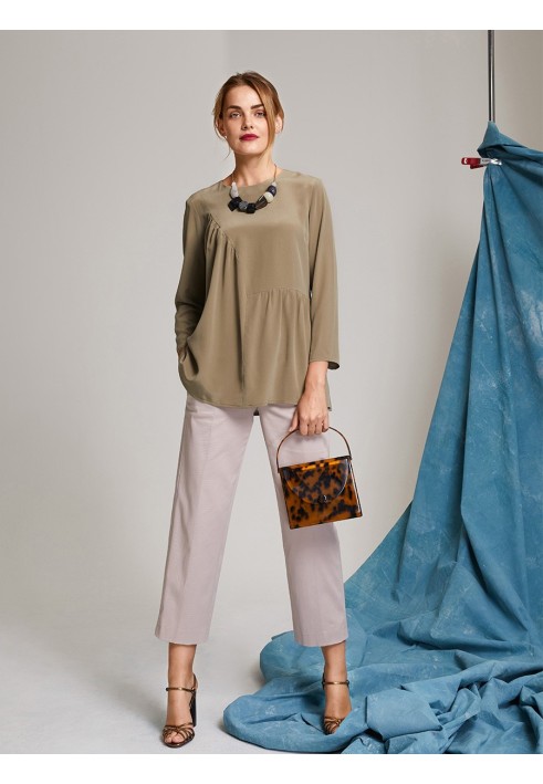 Pattern Blouse with asymmetry and draperies (Burda 3/2019, pattern number 112)