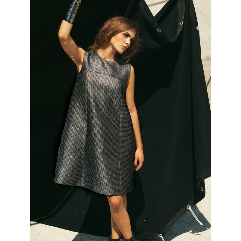 Pattern A-line dress made...