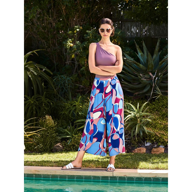 Pattern Palazzo pants with...