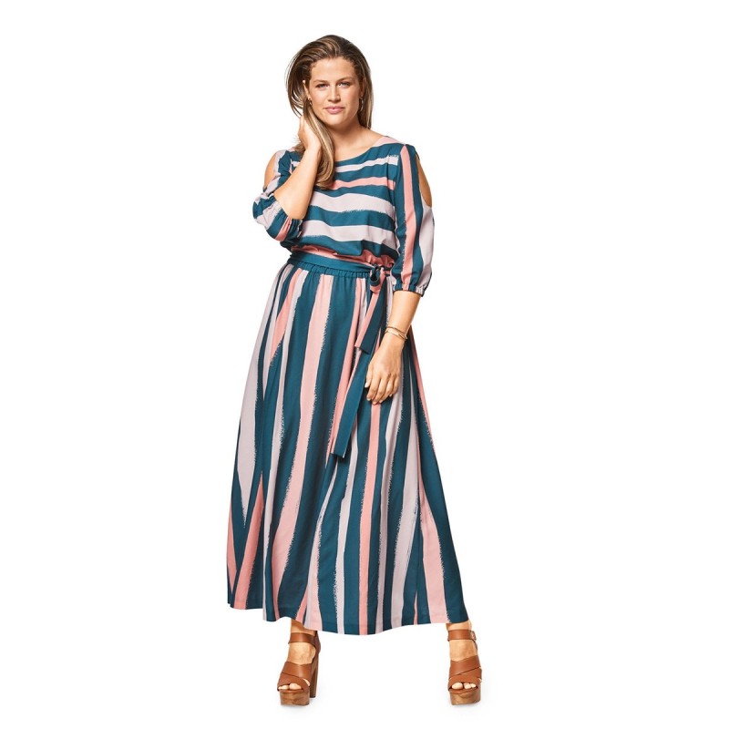 Pattern Long dress with...