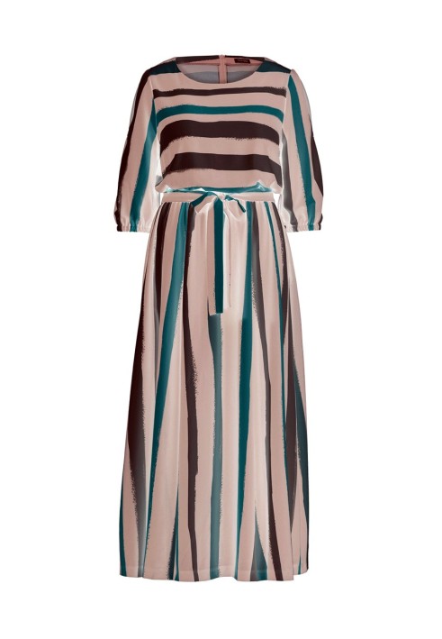 Pattern Long dress with cutouts on the sleeves (Burda 1/2018, pattern number 6449 A)